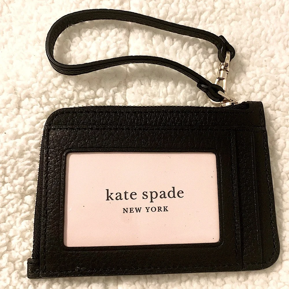 Kate Spade Black Leila Wristlet - Picture 2 of 6